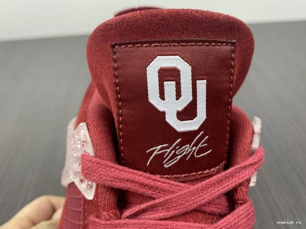 Rep Onekick Retro 4 Oklahoma AJ4-904282 Sooners Jordan PE 0806